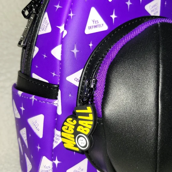 NWT Loungefly Magic 8 Ball All-Over Print Lenticular Mini Backpack - Picture 4 of 12